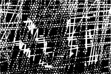 Çizik ve çiziklerle dolu siyah beyaz bir arka plan. Soyut vektör illüstrasyonu.