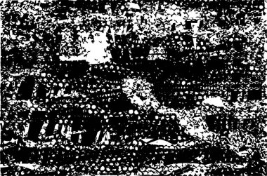 Çizik ve çiziklerle dolu siyah beyaz bir arka plan. Soyut vektör illüstrasyonu.