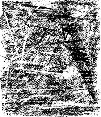 Çizik ve çiziklerle dolu siyah beyaz bir arka plan. Soyut vektör illüstrasyonu.