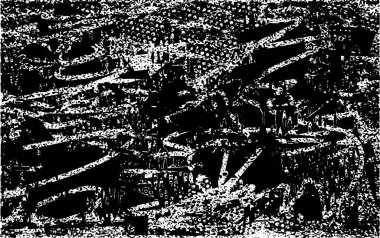 Çizik ve çiziklerle dolu siyah beyaz bir arka plan. Soyut vektör illüstrasyonu.