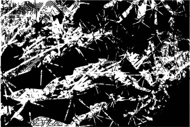 Çizik ve çiziklerle dolu siyah beyaz bir arka plan. Soyut vektör illüstrasyonu.