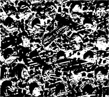 Çizik ve çiziklerle dolu siyah beyaz bir arka plan. Soyut vektör illüstrasyonu.