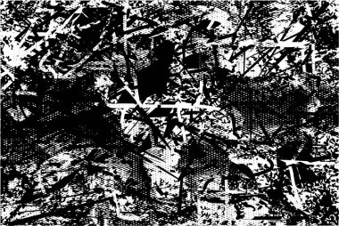 Çizik ve çiziklerle dolu siyah beyaz bir arka plan. Soyut vektör illüstrasyonu.