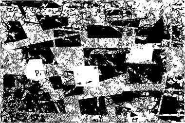 Çizik ve çiziklerle dolu siyah beyaz bir arka plan. Soyut vektör illüstrasyonu.