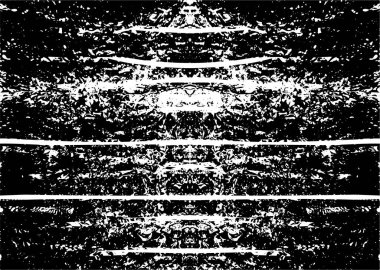 Çizik ve çiziklerle dolu siyah beyaz bir arka plan. Soyut vektör illüstrasyonu.