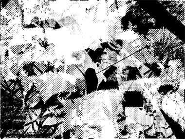 Çizik ve çiziklerle dolu siyah beyaz bir arka plan. Soyut vektör illüstrasyonu.