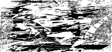 Çizik ve çiziklerle dolu siyah beyaz bir arka plan. Soyut vektör illüstrasyonu.