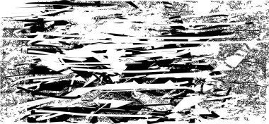 Çizik ve çiziklerle dolu siyah beyaz bir arka plan. Soyut vektör illüstrasyonu.