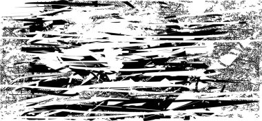 Çizik ve çiziklerle dolu siyah beyaz bir arka plan. Soyut vektör illüstrasyonu.