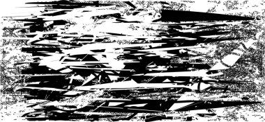 Çizik ve çiziklerle dolu siyah beyaz bir arka plan. Soyut vektör illüstrasyonu.