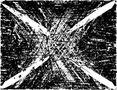 Çizik ve çiziklerle dolu siyah beyaz bir arka plan. Soyut vektör illüstrasyonu.