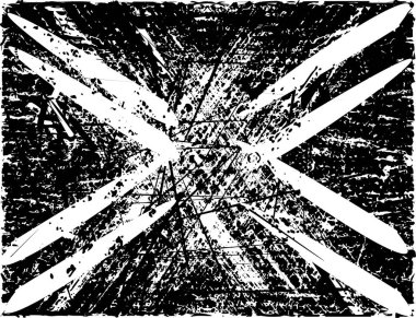 Çizik ve çiziklerle dolu siyah beyaz bir arka plan. Soyut vektör illüstrasyonu.