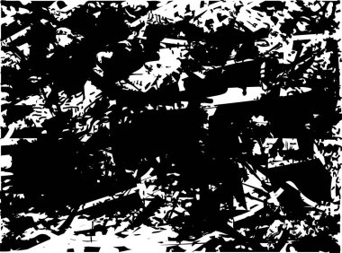 Çizik ve çiziklerle dolu siyah beyaz bir arka plan. Soyut vektör illüstrasyonu.