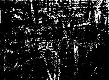 Çizik ve çiziklerle dolu siyah beyaz bir arka plan. Soyut vektör illüstrasyonu.