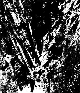 Çizik ve çiziklerle dolu siyah beyaz bir arka plan. Soyut vektör illüstrasyonu.