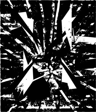 Çizik ve çiziklerle dolu siyah beyaz bir arka plan. Soyut vektör illüstrasyonu.