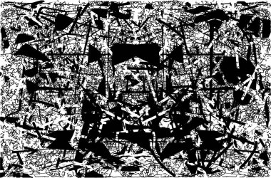 Çizik ve çiziklerle dolu siyah beyaz bir arka plan. Soyut vektör illüstrasyonu.