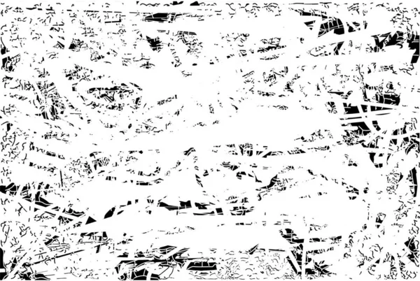 Fundo Angustiado Textura Preta Branca Com Arranhões Linhas Ilustração Vetorial —  Vetores de Stock