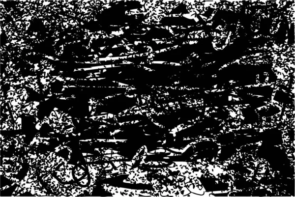 Fondo Angustiado Textura Blanco Negro Con Arañazos Líneas Ilustración Abstracta — Archivo Imágenes Vectoriales