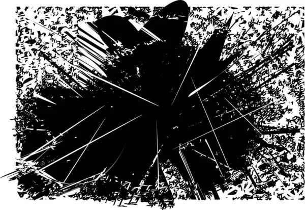 Fondo Angustiado Textura Blanco Negro Con Arañazos Líneas Ilustración Abstracta — Vector de stock