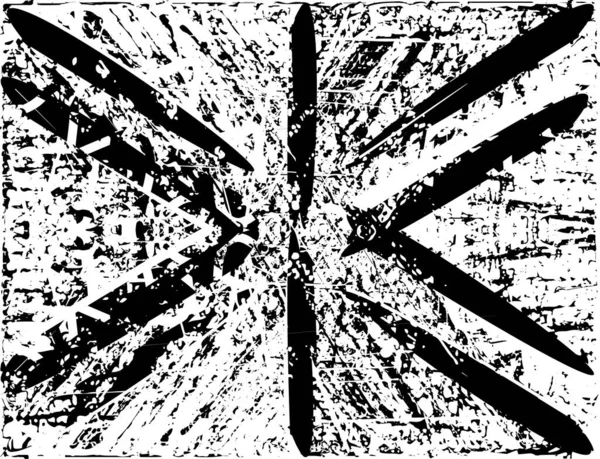 Тревожный Фон Черно Белой Текстуре Царапинами Линиями Абстрактная Векторная Иллюстрация — стоковый вектор