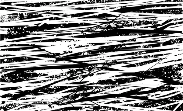 Fondo Angustiado Textura Blanco Negro Con Arañazos Líneas Ilustración Abstracta — Vector de stock