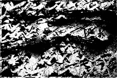 Çizik ve çiziklerle dolu siyah beyaz bir arka plan. Soyut vektör illüstrasyonu.