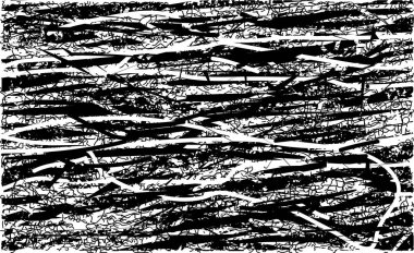 Çizik ve çiziklerle dolu siyah beyaz bir arka plan. Soyut vektör illüstrasyonu.