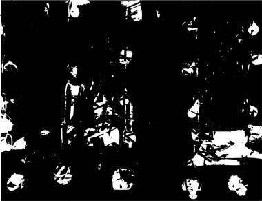 Çizik ve çiziklerle dolu siyah beyaz bir arka plan. Soyut vektör illüstrasyonu.