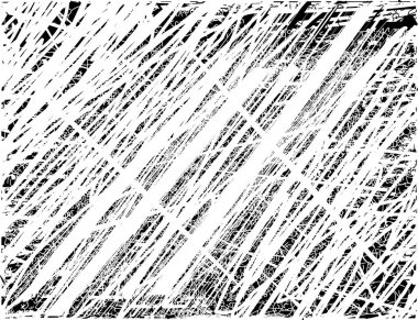 Çizik ve çiziklerle dolu siyah beyaz bir arka plan. Soyut vektör illüstrasyonu.