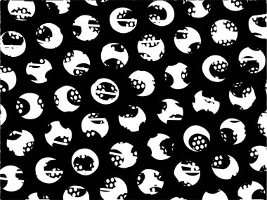 Çizik ve çiziklerle dolu siyah beyaz bir arka plan. Soyut vektör illüstrasyonu.