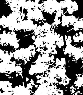 Çizik ve çiziklerle dolu siyah beyaz bir arka plan. Soyut vektör illüstrasyonu.