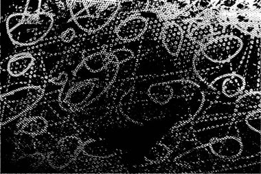 Çizik ve çiziklerle dolu siyah beyaz bir arka plan. Soyut vektör illüstrasyonu.