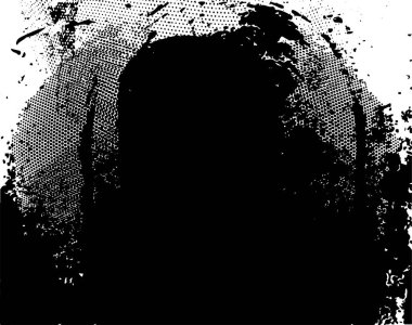 Çizik ve çiziklerle dolu siyah beyaz bir arka plan. Soyut vektör illüstrasyonu.