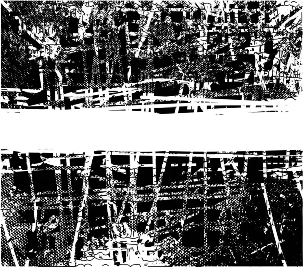 Fondo Angustiado Textura Blanco Negro Con Arañazos Líneas Ilustración Abstracta — Archivo Imágenes Vectoriales