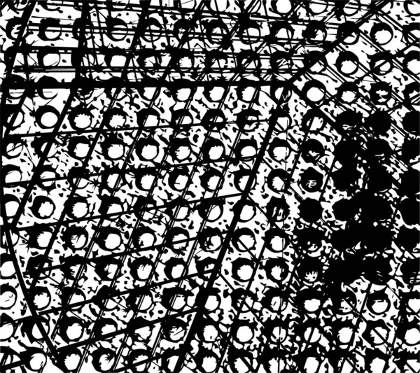 Fond Tourmenté Texture Noire Blanche Avec Rayures Lignes Illustration Vectorielle — Image vectorielle