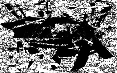 Çizik ve çiziklerle dolu siyah beyaz bir arka plan. Soyut vektör illüstrasyonu.