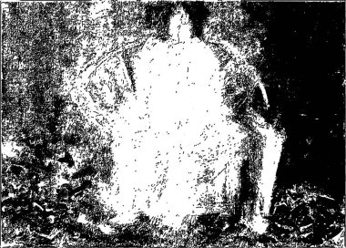 Çizik ve çiziklerle dolu siyah beyaz bir arka plan. Soyut vektör illüstrasyonu.