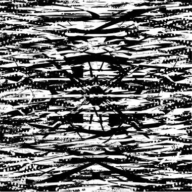 Çizik ve çiziklerle dolu siyah beyaz bir arka plan. Soyut vektör illüstrasyonu.