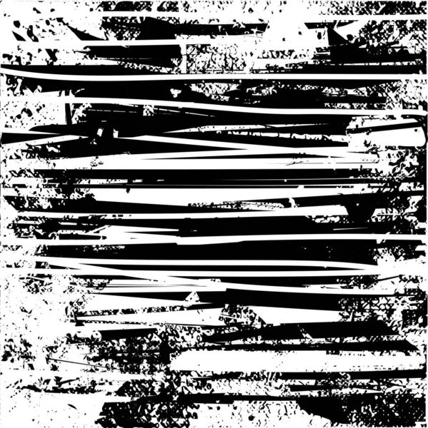 Fond Tourmenté Texture Noire Blanche Avec Rayures Lignes Illustration Vectorielle — Image vectorielle