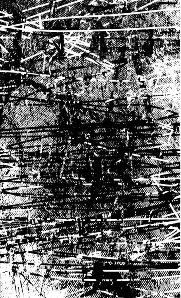 Fondo Angustiado Textura Blanco Negro Con Arañazos Líneas Ilustración Abstracta — Archivo Imágenes Vectoriales