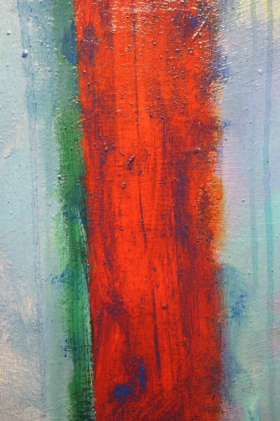 Modrý Fialový Červený Žlutý Abstraktní Olej Plátně — Stock fotografie
