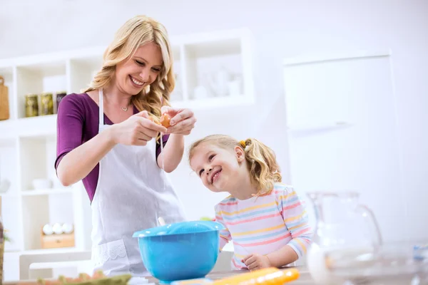 Family having fun in kitchen — Stock Photo, Image