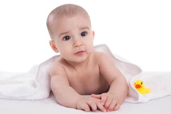 Baby after bath — Stock Photo, Image