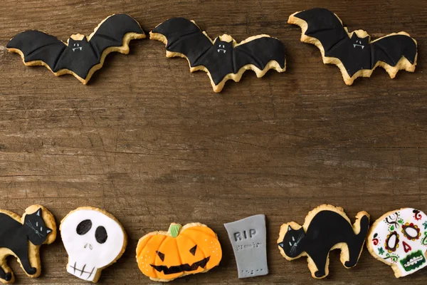 Grupa plików cookie na Halloween — Zdjęcie stockowe