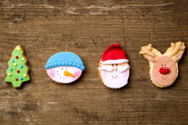 Geleneksel festival şirin çerezleri Noel kavramı