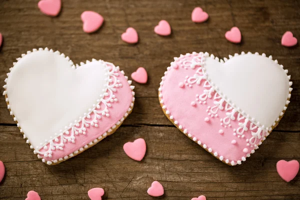 Valentine den soubory cookie — Stock fotografie