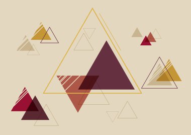 Üçgen şekilli geometrik vintage arkaplan veya arkaplan