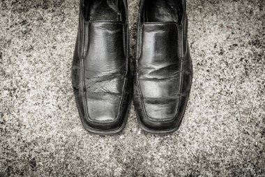 Siyah eski Ayakkabı