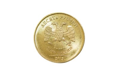 İzole Rus 10 ruble para
